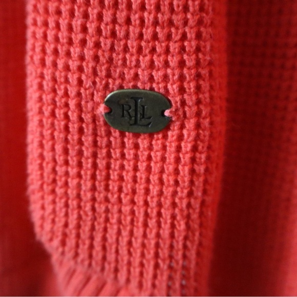 Lauren Ralph Lauren Vibrant Red Knit Sweater - Picture 3 of 4